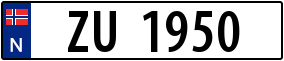 Trailer License Plate